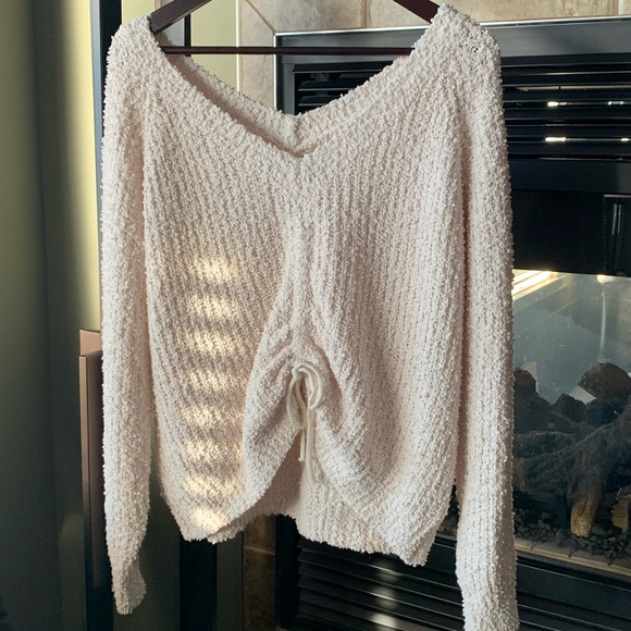 Listicle Ivory Reversible Sweater - Picture 3 of 5
